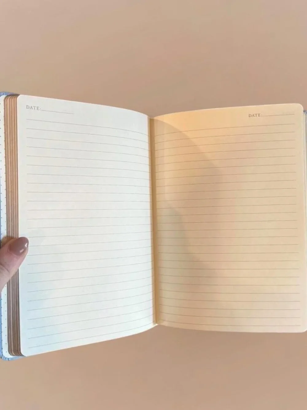 Sky Blue Linen Daily Journal